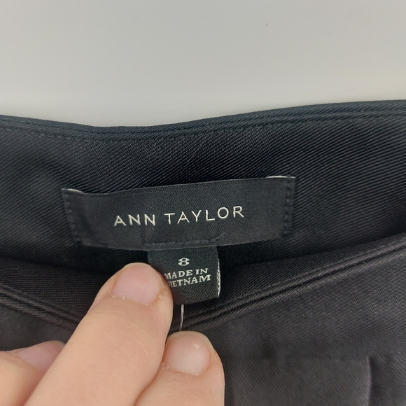Ann Taylor Black Pleaded Mini Skirt Size 8 - Picture 5 of 7